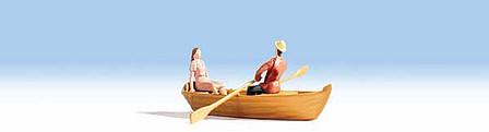 Walthers Scenemaster 6062 HO Scale Row Boat and Two Passengers