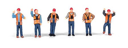 Walthers Scenemaster 6065 HO Scale Railroad Yard Crew pkg(6)