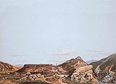 Walthers Scenemaster 704 HO Scale Background Scene 24 x 36" 60 x 90cm - Instant Horizons(TM) -- Desert to Mountain