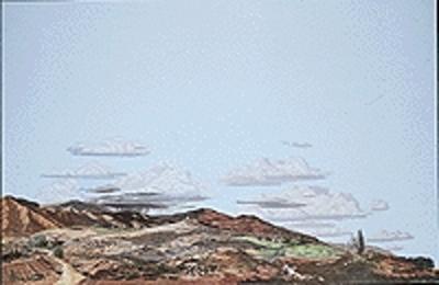 Walthers Scenemaster 707 HO Scale Background Scene 24 x 36" 60 x 90cm - Instant Horizons(TM) -- Desert to Country