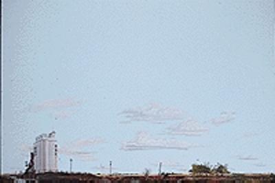 Walthers Scenemaster 709 HO Scale Background Scene 24 x 36" 60 x 90cm - Instant Horizons(TM) -- Prairie/Grain Elevator