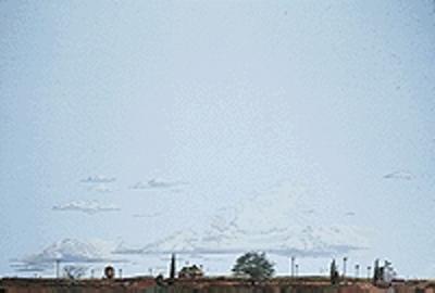 Walthers Scenemaster 949-710 HO Scale Background Scene 24 x 36"  60 x 90cm - Instant Horizons(TM) -- Whistle Stop
