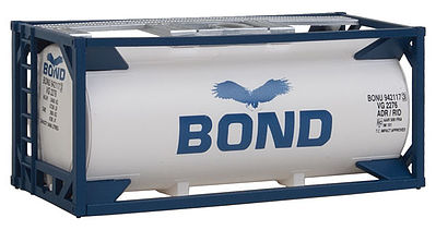 Walthers Scenemaster 8103 HO Scale 20' Tank Container - Kit -- Bond