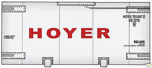 Walthers Scenemaster 949-8108 HO Scale 20' Tank Container - Kit -- Hoyer (white, red)