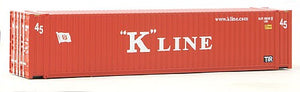 Walthers Scenemaster 8563 HO Scale 45' CIMC Container - Assembled -- K-Line (red, white)