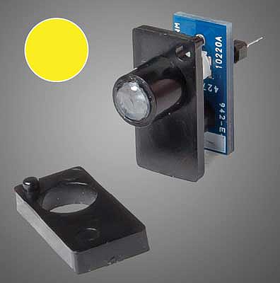 Walthers 155 All Scale Single Color LED Fascia Indicator - Walthers Layout Control System -- Yellow