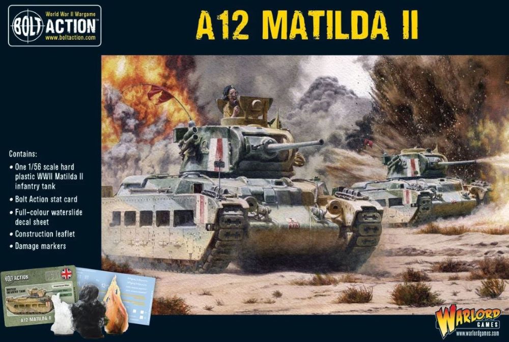 Warlord Games 11019 28mm Bolt Action: WWII A12 Matilda II Infantry Tank (Plastic)