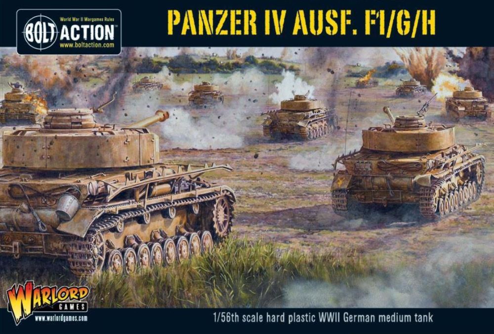 Warlord Games 12010 28mm Bolt Action: WWII Panzer IV Ausf F1/G/H German Medium Tank (Plastic)
