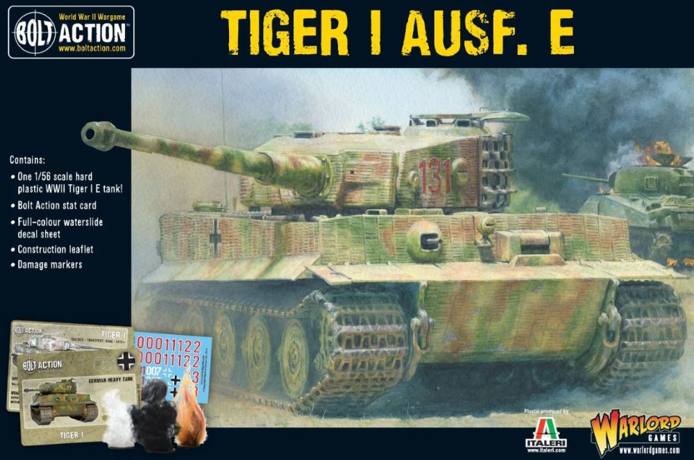 Warlord Games 12015 28mm Bolt Action: WWII Tiger I Ausf E German Heavy Tank (Plastic)