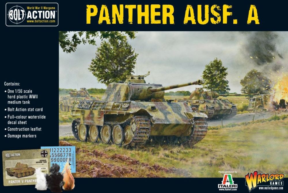 Warlord Games 12017 28mm Bolt Action: WWII Panther Ausf A German Medium Tank (Plastic)