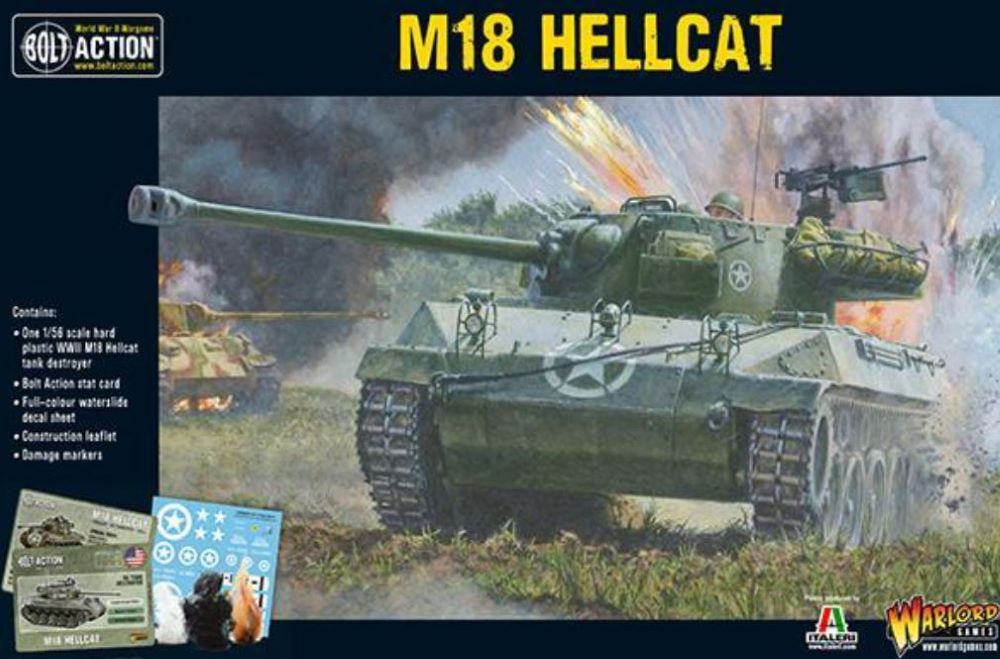 Warlord Games 13004 28mm Bolt Action: WWII M18 Hellcat US Tank Destroyer (Plastic)