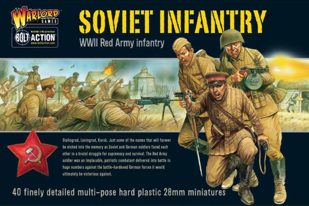 Warlord Games 14003 28mm Bolt Action: WWII Soviet Red Army Infantry (40) (Plastic)