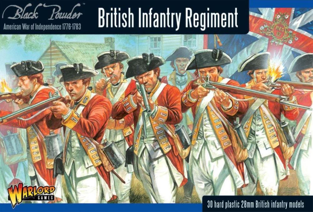 Warlord Games AWI01 28mm Black Powder: British Infantry Regiment 1776-1783 (30) (Plastic)
