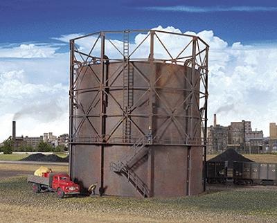 Walthers Cornerstone 2907 HO Scale Gas Storage Tank -- Kit - 9-7/8" 24.6cm Diameter x 9-1/8" 22.8cm Tall