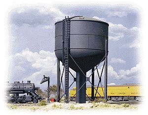 Walthers Cornerstone 3043 HO Scale Steel Water Tank -- Kit - 3-1/4 x 3 x 7" 11.3 x 7.5 x 17.5 cm