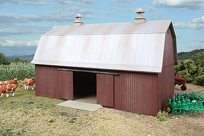 Walthers Cornerstone 3330 HO Scale Meadowhead Barn -- Kit - 7 x 4-1/2 x 4-5/16" 18 x 11.5 x 11cm