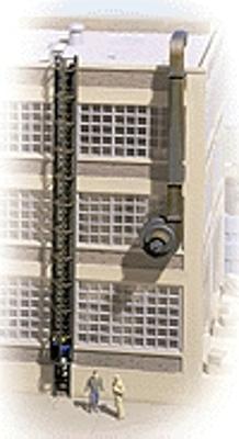 Walthers Cornerstone 3515 HO Scale Caged Ladders & Vents -- Kit - 5 Each Ladders & Vents