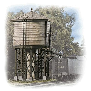 Walthers Cornerstone 3531 HO Scale Wood Water Tank -- Kit - 3-1/2 x 3-7/8 x 6-5/8" 8.7 x 9.6 x 16.5cm