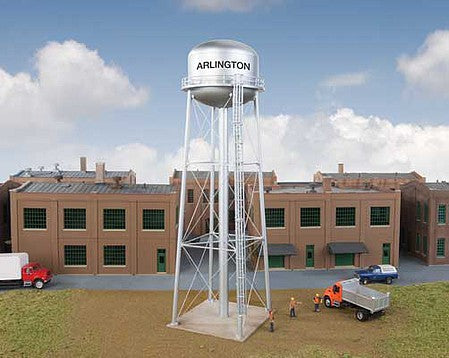 Walthers Cornerstone 3550 HO Scale Municipal Water Tower -- Kit - 3-5/16 x 3-5/16 x 11-1/8" 8.4 x 8.4 x 28.2cm