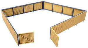 Walthers Cornerstone 3632 HO Scale Corrugated Fence (Scale Model) -- Kit - Scale Feet: 240' 73.2m; Height: 1-1/4" 3.1cm