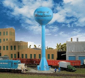 Walthers Cornerstone 3814 N Scale Modern Water Tower -- Kit - 1-1/4" 3.2cm Diameter x 6-1/2" 16.5cm Tall