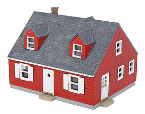 Walthers Cornerstone 3839 N Scale Cape Cod House -- Kit - 2-3/8 x 2 x 1-5/8" 6 x 5 x 4.1cm