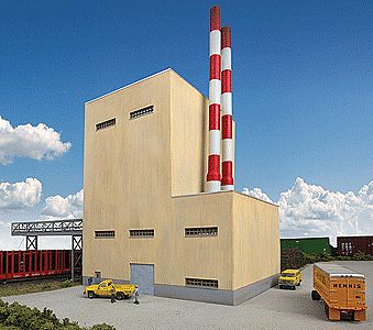 Walthers Cornerstone 3901 HO Scale Recovery Boiler House - Superior Paper -- Kit - 11-3/4 x 8 x 17" 29.8 x 20.3 x 43.1cm