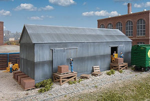 Walthers Cornerstone 4101 HO Scale Brickworks Storage Building -- Kit - 9 x 4-1/4 x 3-1/2" 22.5 x 10.6 x 8.7cm