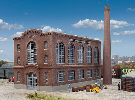 Walthers Cornerstone 4102 HO Scale Brickworks -- Kit - 12-3/4 x 6-1/2 x 7" 31.8 x 16.2 x 17.5cm