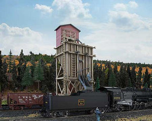 Walthers Cornerstone 4202 HO Scale Small Wood Coaling Station -- Kit - 3 x 5-5/8 x 7-13/16" 7.8 x 14.1 x 19.7cm