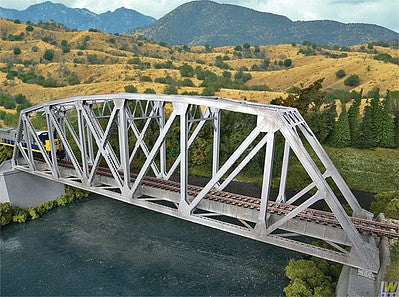Walthers Cornerstone 4521 HO Scale Arched Pratt Truss Railroad Bridge -- Single-Track - Kit - 23 x 3-1/16 x 5-1/4" 58.4 x 7.8 x 13.3cm