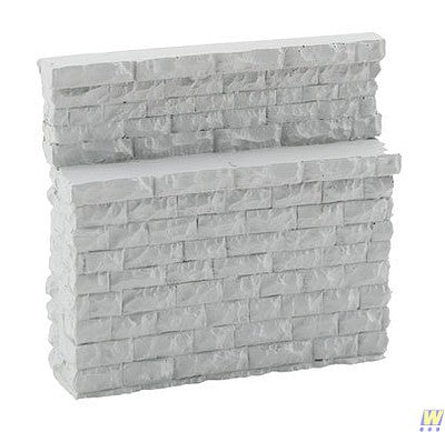 Walthers Cornerstone 4585 HO Scale Single-Track Railroad Bridge Stone Abutment - Low - Resin Casting -- Approximate dimensions: 3-1/8 x 3/4 x 3" 7.9 x 1.9 x 7.6cm