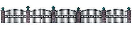 Walthers Cornerstone 550 HO Scale Wrought Iron Fence - Kit (Scale Model) -- 25-1/2" 65cm