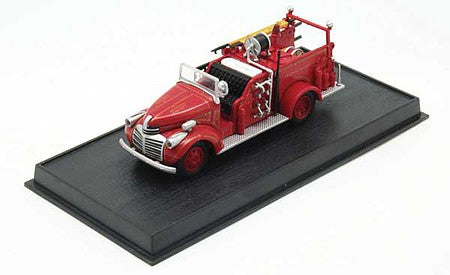 William Tell ACSF59 HO Scale 1941 GMC Fire Truck - Assembled -- Dearborn, Michigan (red)