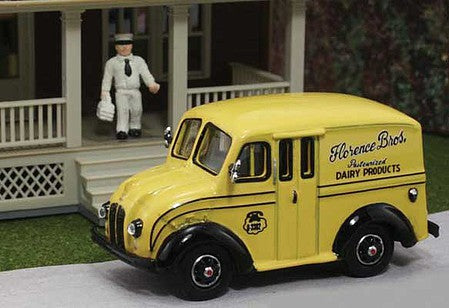 William Tell AHM87004 HO Scale Divco Delivery Truck - Assembled -- Florence Bros. Dairy Products