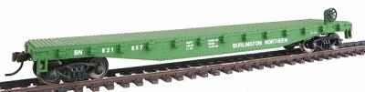 Walthers Trainline 1601 HO Scale Flatcar - Ready to Run -- Burlington Northern