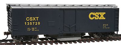Walthers Trainline 1754 HO Scale 40' Plug-Door Track Cleaning Boxcar - Ready to Run -- CSX Transportation #135720