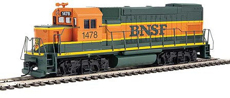 Walthers Trainline 2500 HO Scale EMD GP15-1 - Standard DC -- Burlington Northern & Santa Fe (green, orange, yellow)