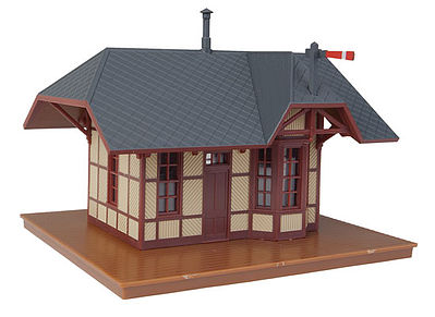 Walthers Trainline 811 HO Scale Victoria Springs Station -- Assembled - 4-1/2 x 3-3/4 x 3-1/2 11.4 x 9.5 x 7.9cm
