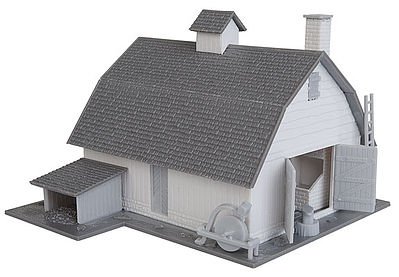 Walthers Trainline 902 HO Scale Old Country Barn -- Kit - 4-5/16 x 5-1/2" 11 x 14cm