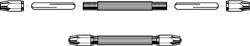 Zona Tools 37145 All Scale Double-Ended Pin Vise -- With 2 Double-Ended Collets