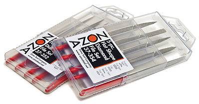 Zona Tools 37352 All Scale Diamond File 5-Piece Set w/Case -- Fine Point Needle