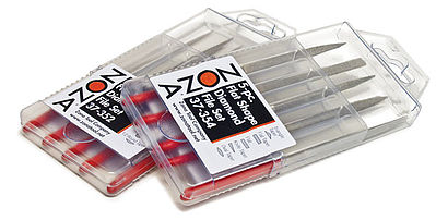 Zona Tools 37354 All Scale Diamond File 5-Piece Set w/Case -- Flat Shapes