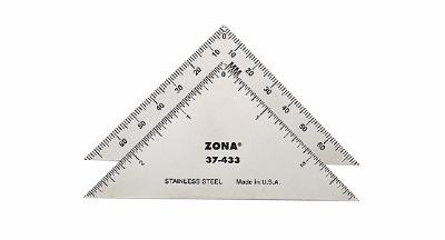 Zona Tools 37433 All Scale Triangle -- 3" 7.6cm