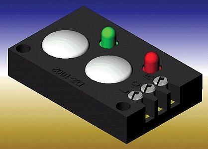 Z-Stuff 1002P O Scale Remote Controller w/Pig Tail -- Features 2 Push Buttons & Red & Green LEDs