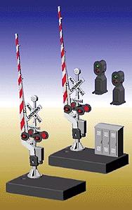 Z-Stuff 1010S O Scale Crossing Gate & Signal Set -- Includes 2 Each - Crossing Gate & Signal