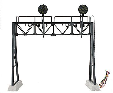 Z-Stuff 1090602 O Scale 2-Track Signal Bridge w/2 Pennsylvania 7-Light Position Light Signal Heads