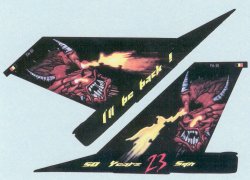 Zotz Decals 32002 1/32 F16A MLU, FA61/F16AM I'll Be Back! 50 Years 23rd Sq., Belgian AF Viper #2, 2001, Kleine-Brogel (D)