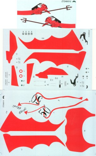 Zotz Decals 48012 1/48 Red Devil Italian Tornado 50th Anniversary of 6 Stormo Giomata Azzurra, June 2002 Ghedi Italia (D)
