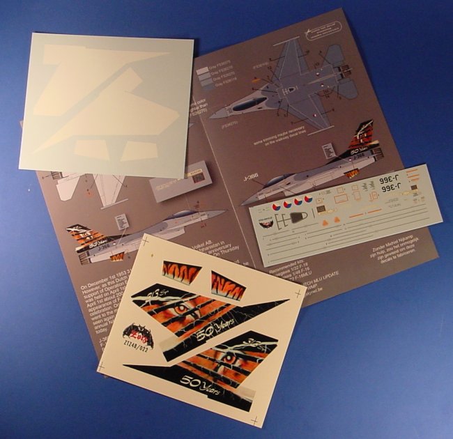 Zotz Decals 48022 1/48 F16A 313rd Dutch Sq. 50th Anniversary Special Markings